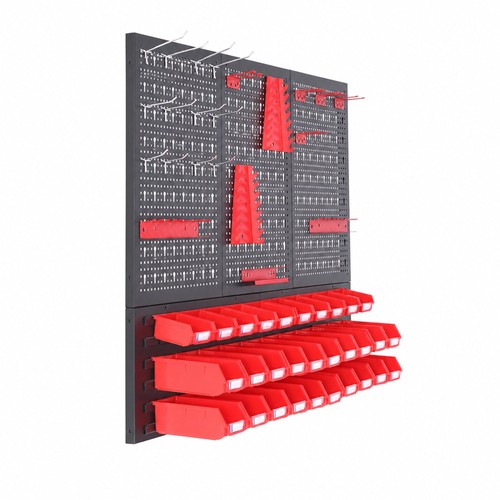 Wall mounted steel - wall-mounted, pegboard