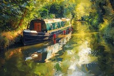 Canal Narrow Boat Landscape