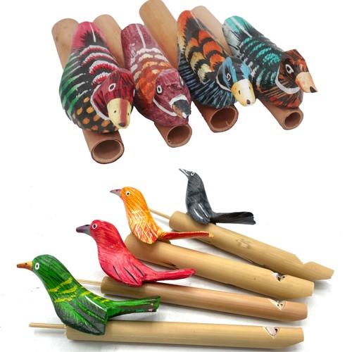 Hand made painted bird whistle - hand,