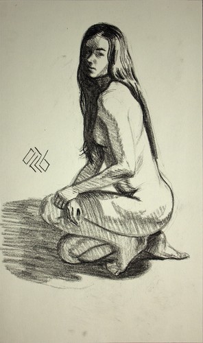 Original female charcoal - original,