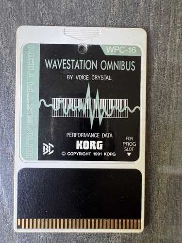 Korg 1991 wpc wavestation - korg, wpc-16