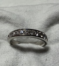Platinum .40ct Diamond Eternity Or Wedding Ring, 3mm