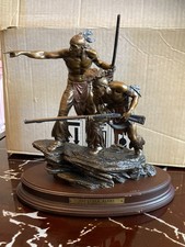 ernie cselko intruder alert bronze franklin mint 10 inch high 2.9 kilo