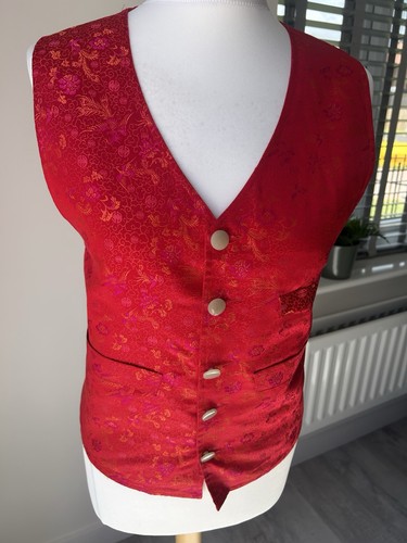Red chinese brocade - chinese,