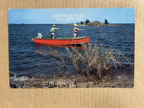 Postcard pell lake - pell, wi