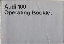 Audi 100 100 S  100 LS Original Owners Handbook 1971