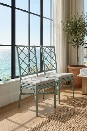 Pair hollywood regency lattice - regency,