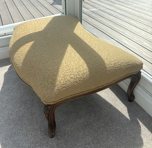 French style carved footstool - french-style,