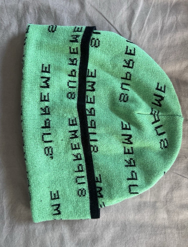 Supreme logo knit beanie - logo, hat