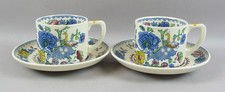 2 x Mason's Regency Espresso Coffee Cups Cans & Saucers Vintage c4475 Ironstone