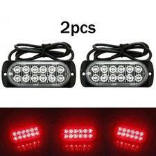 High intensity 2X Rear Red Fog Light 12 LEDs 12V~24V for Truck Car Van Bus