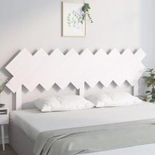 White Solid Pine Headboard