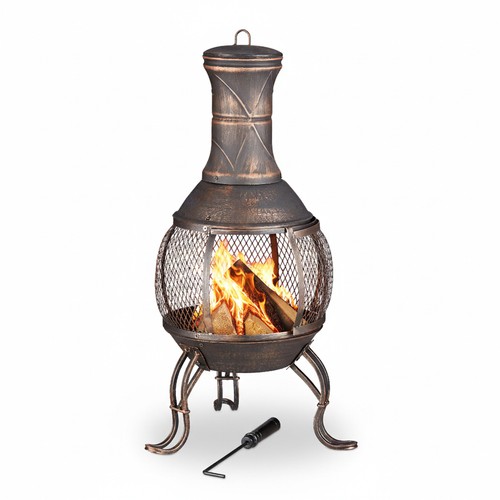 Chiminea outdoor fire pit - chiminea,