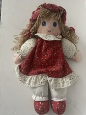 Vintage 90s Keel Simply Soft Collection Rag Doll Soft You Plush Red