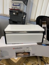 Brabantia Fall Front Bread Bin. Fresh White. Brand New Boxed.