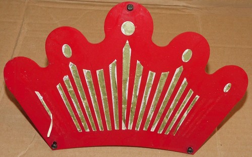 Budweiser plastic crown - plastic, for