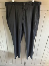 Nike Flat Front Tech Dri Fit men's golf trousers | Black | Large (36") |