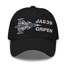 Saab JAS 39 Gripen Swedish Fighter Jet Embroidered Hat