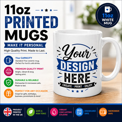 Custom printed business mugs - custom,