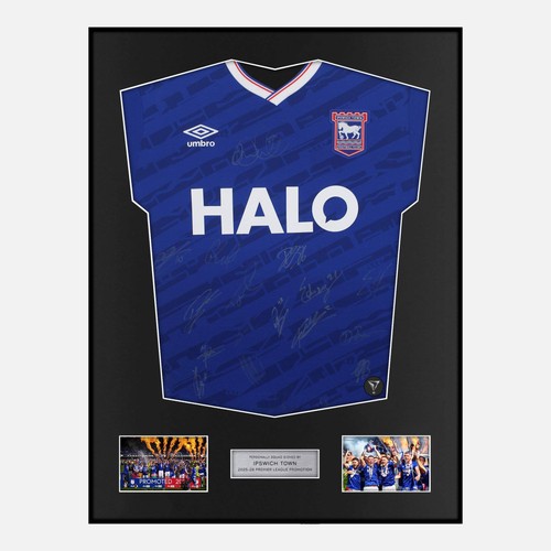 Framed squad signed ipswich - signed,