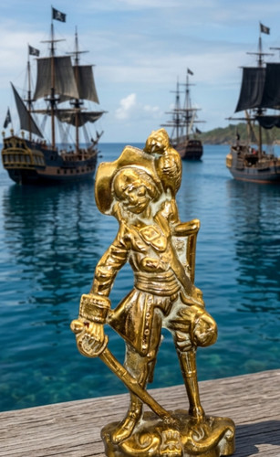 Vintage solid brass - vintage, pirate