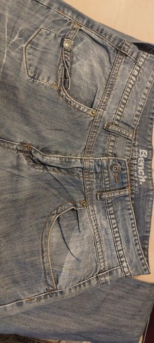 Mens bench faded blue jeans - blue,
