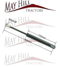 269mm cab door gas - door, for