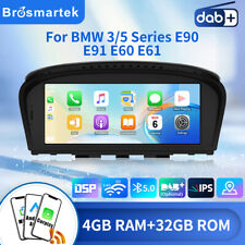 For BMW E60 E61 E90 E91 CCC DAB+ CarPlay Screen Android14 Audio WiFi GPS Sat Nav