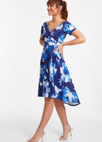 Quiz blue floral - quiz, hem