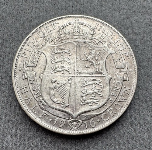 1916 half crown - half, george