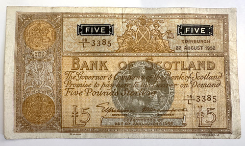 1952 bank scotland - bank,