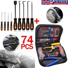 Motorcycle Car Van Tubeless Type Puncture Repair Kit O Ring Gasket Removal Tools