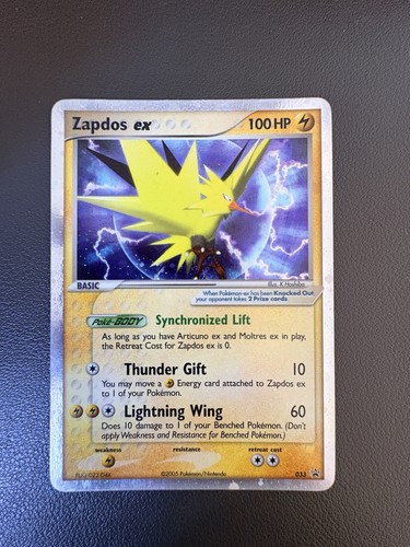 Pokémon tcg zapdos 033 - pokémon, ex