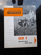 HOWARD GEM V ROTAVATOR SALES BROCHURE ROTOVATOR 810CC PETROL / SACHS DIESEL