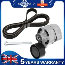FITS FOR FORD TRANSIT MK7 2.4 DURATORQ WITHOUT AIRCON FAN DRIVE BELT + TENSIONER