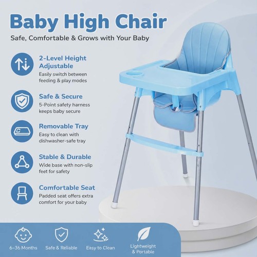 Adjustable baby high - 2-in-1,