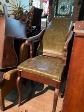 antique victorian medical examination couch doctor birthing bed specialist S&M