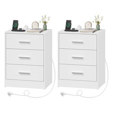 1/2x Bedside Table Cabinets w/