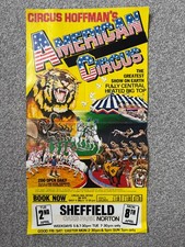Circus Hoffman's American Circus poster 1985 - Sheffield (tiger, lion, elephant)