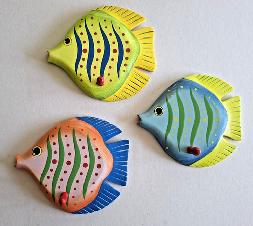 Wooden tropical fish - x,