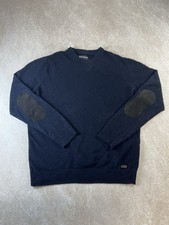 Barbour Sweater Mens L Navy