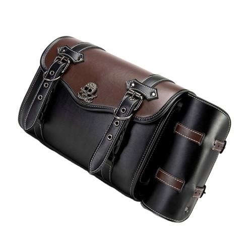 Retro motorcycle side bag with - motorcycle,