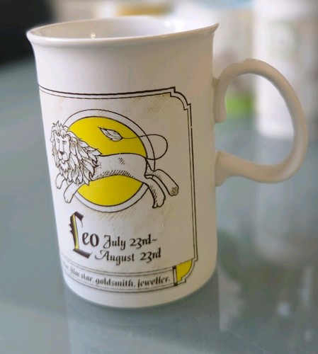 Dunoon mug cup - yellow, lion