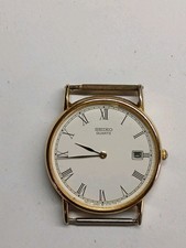 Mens Vintage Seiko Watch 5Y39-7010 No Strap Working Battery In Used Condition