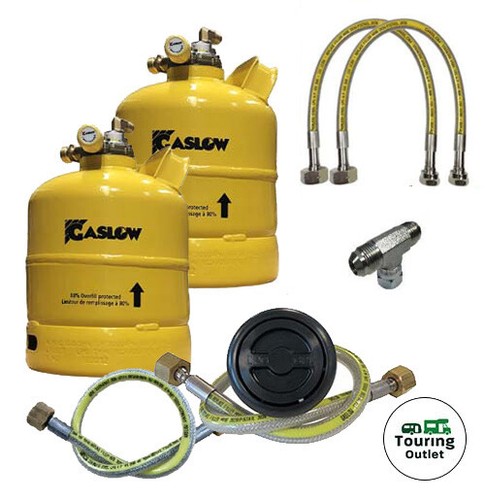 Twin gaslow 7kg cylinder - 2.7kg, kit