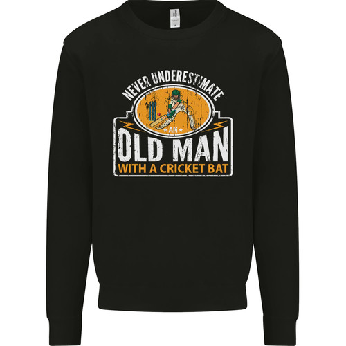 Old man with cricket - man,
