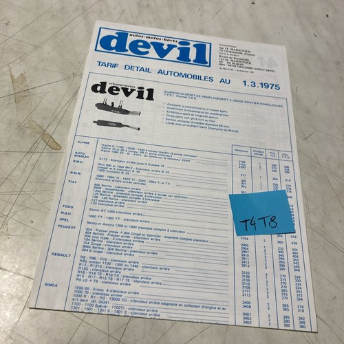 Devil march 1975 car exhaust - 1975,