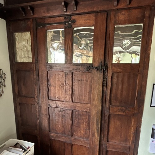 Oak front door circa 1940 - door,