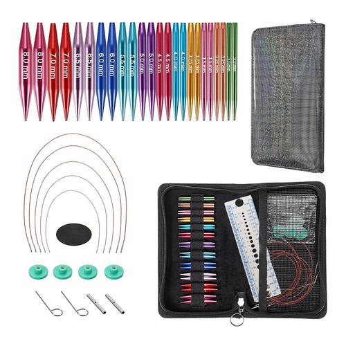 Short interchangeable knitting - interchangeable,