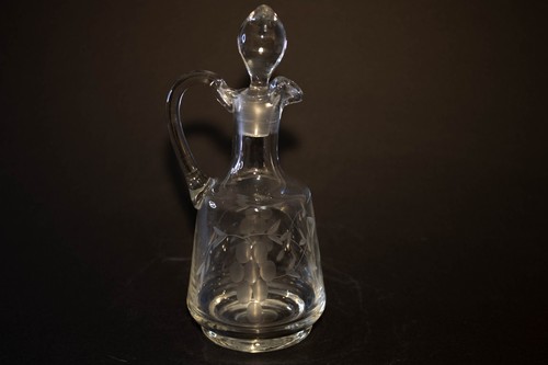 Vintage glass oil vinegar - vintage,